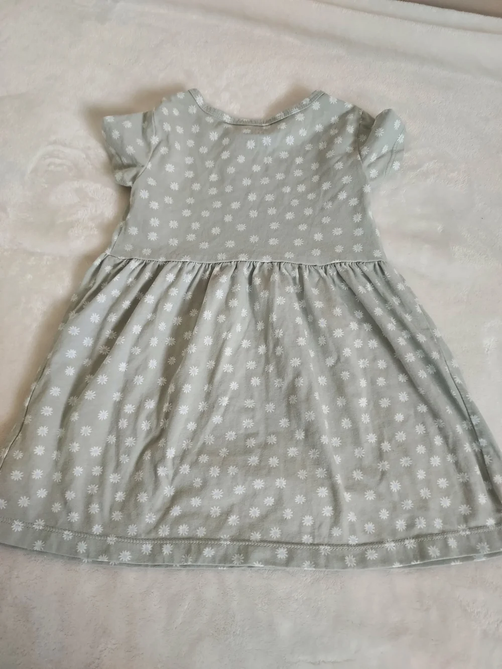 Carter's Light Sage Ditsy Daisy Cotton Dress 3T Cottagecore Spring Summer